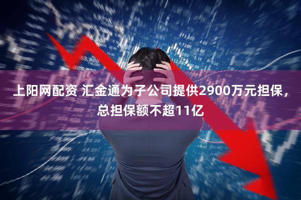 上阳网配资 汇金通为子公司提供2900万元担保，总担保额不超11亿